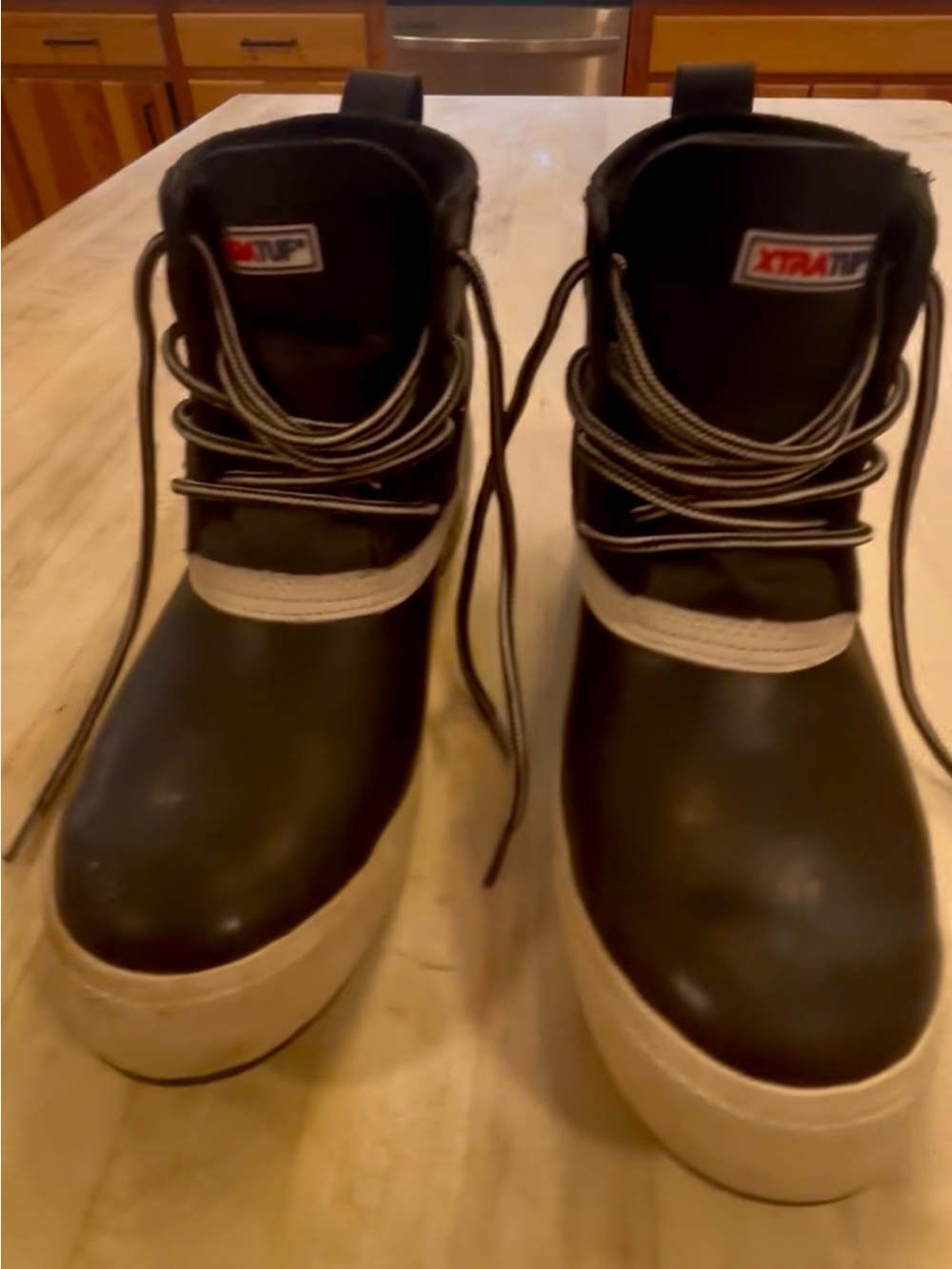 XTRATUF Women's Legacy Lace Waterproof Deck Boots 6" Black